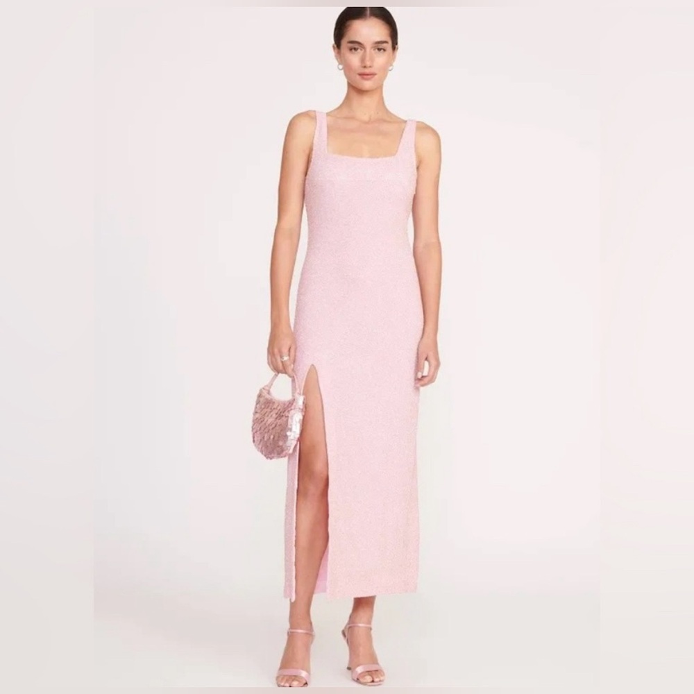 NWT STAUD LE SABLE beaded midi dress size small